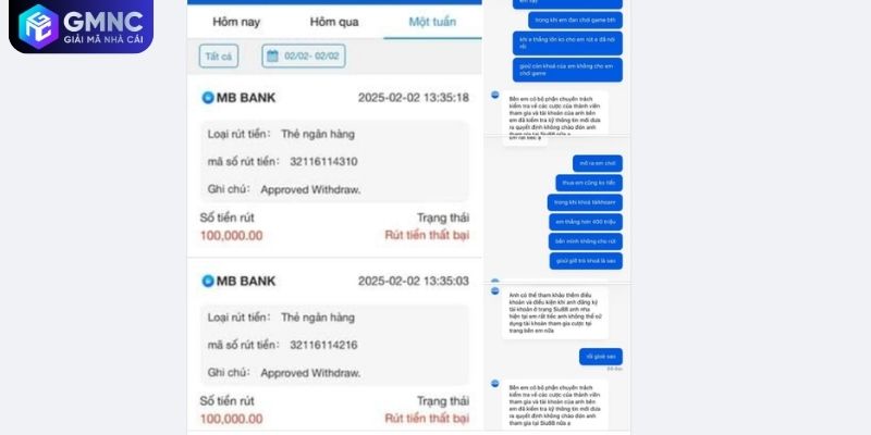 Ảnh chụp phản ánh SIU88 không cho người chơi rút tiền
